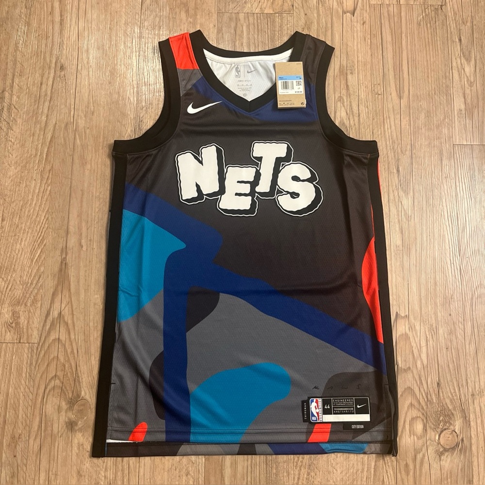 NWT Nike Brooklyn Nets City Edition Swingman Jersey Mens Size 44 (M)
